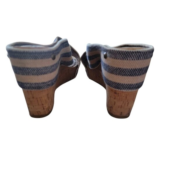 Lucky Brand Size 8M, Miller 2 American Blue & Natural Elastic Crossover Cork - Picture 5 of 9